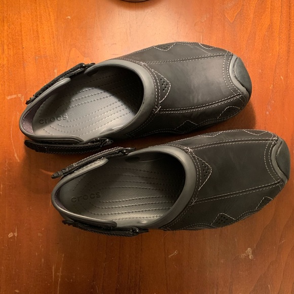CROCS | Shoes | Nwot Black Mens Suede 
